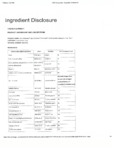 Ingredient Disclosure for A&H with OxiClean LLD