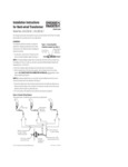 Installation Instructions for Hard-wired Transformer