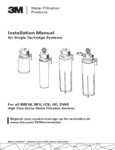 Installation Manual for Single Cartridge Systems Installation Manual for Single Cartridge Systems