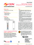 Instructions for CDN EFG120 Vertical Refrigerator  - Freezer Thermometer