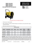Instructions for TPI FES-45 _ FES-60 Portable Electric Salamander Instructions for TPI FES-45 _ FES-60 Portable Electric Salamander