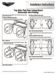 Instructions for Vollrath 2-Series Tray Slides_Plate Rests_Cutting Boards
