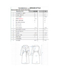 Jerdon Telegraph Hill Kimono Robe Size Chart