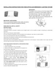 Fixed Optics LED Emergency Lighting Fixture Instructions