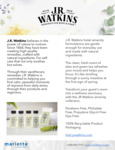 JR Watkins Sell Sheet