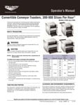 Vollrath JT2HC_JT3HC_Conveyor Toasters_Operators Manual Vollrath JT2HC_JT3HC_Conveyor Toasters_Operators Manual