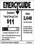 Mosley Outdoor ENERGY STAR® 60 inch energy guide