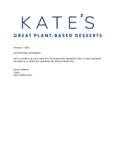Kate's Ice Cream Cones Gluten-Free Statement Kate's Ice Cream Cones Gluten-Free Statement