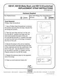 Koala Kare KB107, 108, 112 Strap Instructions Koala Kare KB107, 108, 112 Strap Instructions
