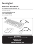 Kensington Keyboard and Mouse for Life_User Manual