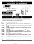 KIN260 LPW Series ComfortCraft Instructions
