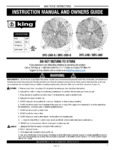 King Electric Direct Drive Drum Fan 24-30 Inch Manual King Electric Direct Drive Drum Fan 24-30 Inch Manual