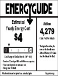 Aerodyne Indoor Smart Fan ENERGY STAR with LED Light 60 inch with Remote energy guide