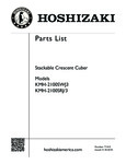 Hoshizaki KMH-2100S-J Parts List