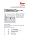 Knockdown Cooling Table Instructions post 9 25 05