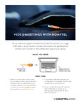 Konftel Video Collaboration - Quick Start