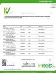 Kosher Certificate- LNB