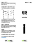 Kubb Instruction Booklet Kubb Instruction Booklet