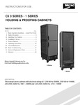 Metro C539-HLFC-U C5 3 Series Insulated Low Wattage Full Size Hot Holding Cabinet with Universal Wire Slides and Clear Door - Gray