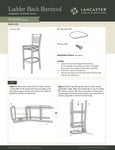 Ladder Back Barstool Assembly Ladder Back Barstool Assembly