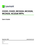 Lexmark_CX331_CX431_MC3224_MC3326_MC3426_XC2326_UserGuide Lexmark_CX331_CX431_MC3224_MC3326_MC3426_XC2326_UserGuide
