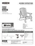 Lifetime 60064 Brown Adirondack Chair Lifetime 60064 Brown Adirondack Chair