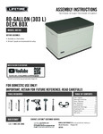 Lifetime 60103 80 Gallon Heavy-Duty Outdoor Storage Deck Box