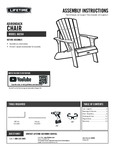 Lifetime 60284 Black Adirondack Chair