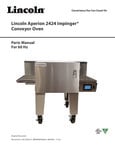 Lincoln Aperion 2424 Impinger Conveyor Oven Parts Manual