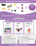 Live Pure Acai Blend by Sunrise Shack Instructions