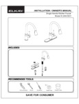 Elkay lkav3031 Faucet Installation Instructions