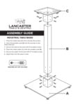 Industrial Table Base Assembly Instructions