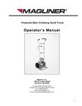 Magliner Powered Stair Climbing Hand Truck Operator's Manual