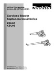 Makita Cordless Blower XBU05, XBU06 Instruction Manual