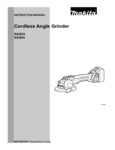 Makita Grinder Instructions