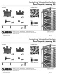 Manual - Camshelving Pan Stop Accessory for Ultimate Sheet Pan Rack