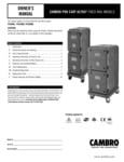 Cambro PCU Manual