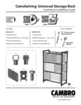 CAMBRO MANUAL - User Manual Universal Storage Rack CAMBRO MANUAL - User Manual Universal Storage Rack