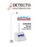 Manual for Cardinal Detecto SONARIS Touchless Sonar Stadiometer