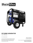 Manual for DuroMax XP12000E Portable Generator Manual for DuroMax XP12000E Portable Generator