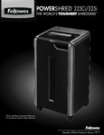 Manual for Fellowes Powershred 325Ci 325i Paper Shredder Manual for Fellowes Powershred 325Ci 325i Paper Shredder