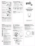 Manual for Lavex Janitorial 157LAVHD28 Hand Dryers Manual for Lavex Janitorial 157LAVHD28 Hand Dryers