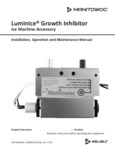 Manual for Manitowoc LuminIce Growth Inhibitor