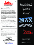 Manual for Max Induction Range SM-251-2CR Manual for Max Induction Range SM-251-2CR