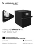 Manual for Merrychef eikon e1s High-Speed Oven Manual for Merrychef eikon e1s High-Speed Oven
