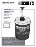 Manual for Server 87952 88548 Classic Syrup Pump Manual for Server 87952 88548 Classic Syrup Pump