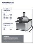 Manual for Server Food Server Supreme FSPW-SS 81140 Can Warmer Manual for Server Food Server Supreme FSPW-SS 81140 Can Warmer