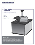 Manual for Server FSPW-SS 100066 Condiment Warmer Manual for Server FSPW-SS 100066 Condiment Warmer