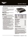 Manual for Vollrath HPI4-2600 Induction Range