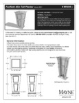 Mayne Fairfield 40 Inch Tall Planter Instructions Mayne Fairfield 40 Inch Tall Planter Instructions